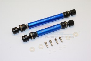 ALUMINUM & STEEL FRONT/REAR CVD MAIN SHAFTS 1/10 TRX4 DEFENDER TRAIL CRAWLER - Blue - TRX4037SA-B