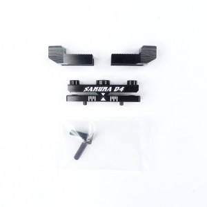 3RACING SAK-D4840 Rear Toe in Mount 0-5 Degree adjustable style 1/10 SAKURA D4 AWD RWD DRIFT CAR - SAK-D4840/BK