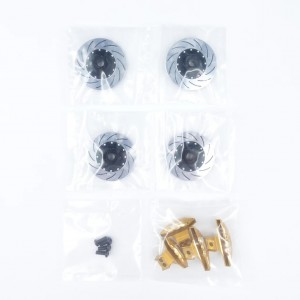 3RACING SAK-D4842 Caliper & Brake Disc Set For 1/10 RC SAKURA D4 AWD RWD DRIFT CAR - SAK-D4842/GO