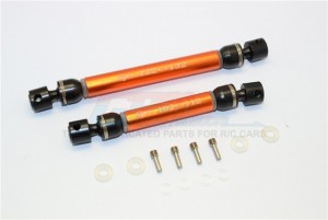 ALUMINUM & STEEL FRONT/REAR CVD MAIN SHAFTS 1/10 TRX4 DEFENDER TRAIL CRAWLER - Orange - TRX4037SA-OR