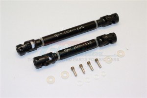 STEEL ADJUSTABLE MAIN SHAFT WITH ALLOY BODY 1/10 TRX4 DEFENDER TRAIL CRAWLER - Black - TRX4037SAN-BK
