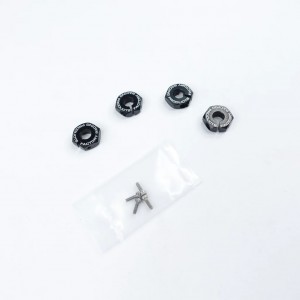 3RACING SAK-U130 Wheel Adaptor (4mm) - Thick For Sakura Ultimate (Black) - SAK-U130/BK