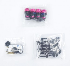 3RACING SAK-U314/PK Big Bore Aluminum Oil Damper Set ( Coated Teflon ) For 1/10 SAKURA ADVANCE Car - SAK-U314/PK