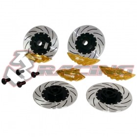3RACING SAK-D301/V2 Aluminum D3 & D4 Sport Edition Brake Disc Set For 1/10 RC SAKURA D4 Drift Car - SAK-D301/V2/GO