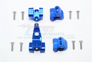 GPM TRX4089 ALUMINUM FRONT/REAR AXLE MOUNT SET FOR SUSPENSION LINKS 1/10 TRX4 DEFENDER TRAIL CRAWLER - Blue - TRX4089-B