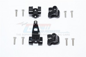 GPM TRX4089 ALUMINUM FRONT/REAR AXLE MOUNT SET FOR SUSPENSION LINKS 1/10 TRX4 DEFENDER TRAIL CRAWLER - Black - TRX4089-BK