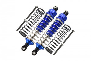 GPM TRX4090 ALUMINUM FRONT / REAR ADJUSTABLE SPRING DAMPERS 1/10 TRX4 DEFENDER TRAIL CRAWLER - Blue - TRX4090-B-S-BEBK