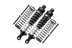 GPM TRX4090 ALUMINUM FRONT / REAR ADJUSTABLE SPRING DAMPERS 1/10 TRX4 DEFENDER TRAIL CRAWLER - Black - TRX4090-BK-S-BEBK