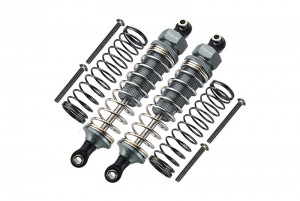 GPM TRX4090 ALUMINUM FRONT / REAR ADJUSTABLE SPRING DAMPERS 1/10 TRX4 DEFENDER TRAIL CRAWLER - Gun silver - TRX4090-GS-S-BEBK
