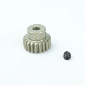 3RACING 3RAC-PG4821 48 Pitch Pinion Gear 21T 7075 w/ Hard Coating For 1/10 RC Car - 3RAC-PG4821