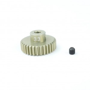 3RACING 3RAC-PG4833 48 Pitch Pinion Gear 33T 7075 w/ Hard Coating For 1/10 RC Car - 3RAC-PG4833