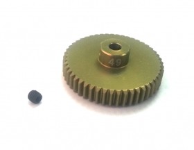 3RACING 3RAC-PG4849 48 Pitch Pinion Gear 49T (7075 w/ Hard Coating) For 1/10 RC Car - 3RAC-PG4849