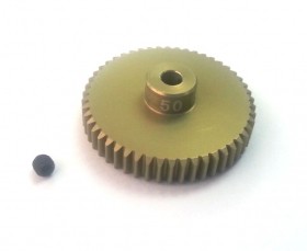 3RACING 3RAC-PG4850 48 Pitch Pinion Gear 50T (7075 w/ Hard Coating) For 1/10 RC Car - 3RAC-PG4850