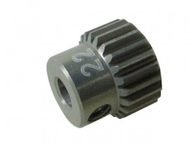 3RACING 3RAC-PG6422 64 Pitch Pinion Gear 22T (7075 w/ Hard Coating) - 3RAC-PG6422