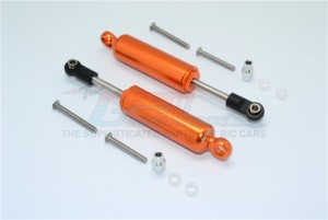 ALUMINIUM FRONT/REAR INTERNAL SHOCKS 1/10 TRX4 DEFENDER TRAIL CRAWLER - Orange - TRX4093N-OR-BEBK