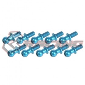 3RACING 3RAC-BS4806 Aluminum 4.8MM Ball Stud L=6 (10 pcs) 1/10 RC CAR - 3RAC-BS4806/LB