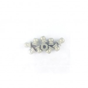 3RACING 3RAC-BS48H4/TE 7075 4.8MM Hex Ball Stud L=4 (10 pcs) - Teflon Coated 1/10 RC CAR - 3RAC-BS48H4/TE