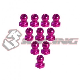 3RACING 3RAC-BS48H5 4.8MM Hex Ball Stud L=5 (10 pcs) 1/10 RC CAR - Pink - 3RAC-BS48H5/PK