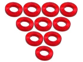 3RACING 3RAC-WF310 Aluminium M3 Flat Washer 1.0mm (10 Pcs) For 1/10 RC Car - 3RAC-WF310/RE