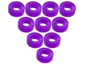 3RACING 3RAC-WF320 Aluminium M3 Flat Washer 2.0mm (10 Pcs) For 1/10 RC Car - 3RAC-WF320/PU