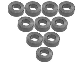 3RACING 3RAC-WF320 Aluminium M3 Flat Washer 2.0mm (10 Pcs) For 1/10 RC Car - 3RAC-WF320/TI