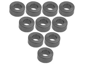 3RACING 3RAC-WF325 Aluminium M3 Flat Washer 2.5mm (10 Pcs) For 1/10 RC Car - 3RAC-WF325/TI