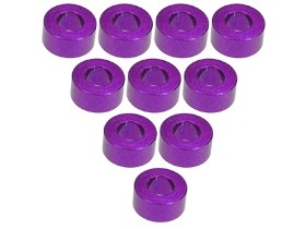 3RACING 3RAC-WF330 Aluminium M3 Flat Washer 3.0mm (10 Pcs) For 1/10 RC Car - 3RAC-WF330/PU