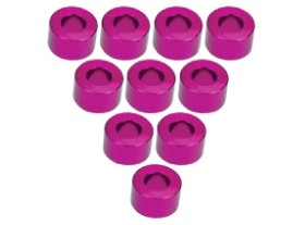 3RACING 3RAC-WF335 Aluminium M3 Flat Washer 3.5mm (10 Pcs) For 1/10 RC Car - Pink - 3RAC-WF335/PK