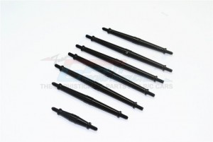 GPM TRX4162 ALUMINUM TURNBUCKLES 1/10 TRAXXAS 4WD TRX4 DEFENDER TRAIL CRAWLER - Black - TRX4162-BK