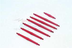 GPM TRX4162 ALUMINUM TURNBUCKLES 1/10 TRAXXAS 4WD TRX4 DEFENDER TRAIL CRAWLER - Red - TRX4162-R