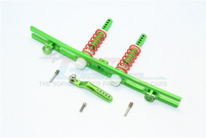 ALUMINIUM REAR BUMPER ABSORBER D-RINGS TOW HOOK 1/10 ELECTRIC 4WD TRX4 DEFENDER TRAIL CRAWLER - Green - TRX4330R-G