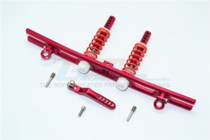 ALUMINIUM REAR BUMPER ABSORBER D-RINGS TOW HOOK 1/10 ELECTRIC 4WD TRX4 DEFENDER TRAIL CRAWLER - Red - TRX4330R-R