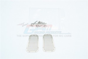 TRX4 STAINLESS STEEL FENDER VENT (GRID PATTERN) - Black - TRX4ZSP11A-OC