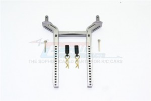 GPM TRX4201R ALUMINUM REAR BODY MOUNT & POST 1/10 TRX4 DEFENDER TRAIL CRAWLER - Gun silver - TRX4201R-GS