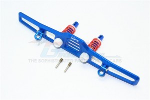 ALUMINIUM FRONT BUMPER ABSORBER D-RINGS 1/10 TRX4 DEFENDER TRAIL CRAWLER - Blue - TRX4330F-B