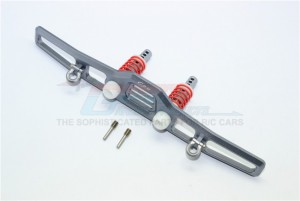 ALUMINIUM FRONT BUMPER ABSORBER D-RINGS 1/10 TRX4 DEFENDER TRAIL CRAWLER - Gun silver - TRX4330F-GS