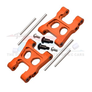 GPM LTX055 ALUMINIUM FRONT/REAR LOWER ARM FOR 1/18 TRAXXAS LATRAX RALLY - LTX055-OR