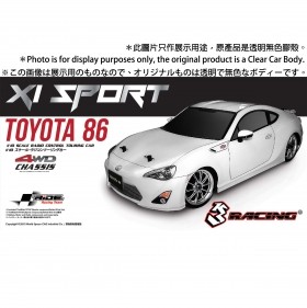 3RACING Sakura XI Sport 1/10 Touring & Toyota 86 Body Set - Black - KIT-86XS