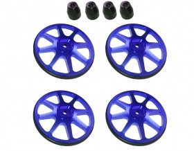 3RACING ST-001/V2 Aluminium Setup Wheels (4 Pcs) - Ver. 2 For 1/10 RC Car - Blue - ST-001/V2/BU