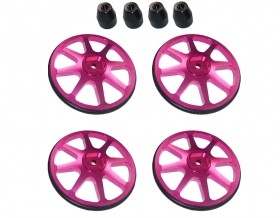 3RACING ST-001/V2 Aluminium Setup Wheels (4 Pcs) - Ver. 2 For 1/10 RC Car - Pink - ST-001/V2/PK