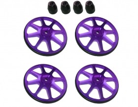 3RACING ST-001/V2 Aluminium Setup Wheels (4 Pcs) - Ver. 2 For 1/10 RC Car - Purple - ST-001/V2/PU