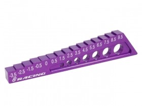 3RACING ST-004/5 Chassis Droop Gauge -3.5 to 9.5mm - Purple - ST-004/5/PU