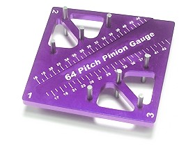 3RACING ST-007 Pinion & Camber Gauge - Purple - ST-007/PU