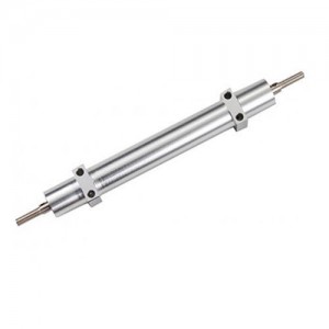 Aluminum 120mm Black Unpowered Axle Tag Axle Fit For TAMIYA 1/14 Tractor Truck - HH-UP0010