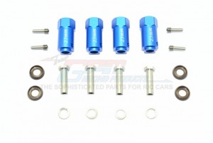 GPM TRX4010/23MM ALUMINUM HEX ADAPTERS 23MM THICK 1/10 ELECTRIC 4WD TRX4 DEFENDER TRAIL CRAWLER - Blue - TRX4010/23MM-B