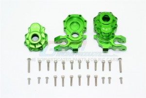 ALUMINUM FRONT KNUCKLE ARMS 1/10 ELECTRIC 4WD TRX4 DEFENDER TRAIL CRAWLER - Green - TRX4021-G