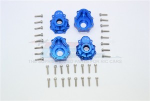 ALUMINUM OUTER PORTAL DRIVE HOUSING (FRONT OR REAR) 1/10 ELECTRIC 4WD TRX4 DEFENDER TRAIL CRAWLER - Blue - TRX4021A/2-B