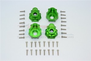 ALUMINUM OUTER PORTAL DRIVE HOUSING (FRONT OR REAR) 1/10 ELECTRIC 4WD TRX4 DEFENDER TRAIL CRAWLER - Green - TRX4021A/2-G