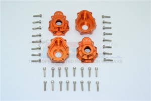 ALUMINUM OUTER PORTAL DRIVE HOUSING (FRONT OR REAR) 1/10 ELECTRIC 4WD TRX4 DEFENDER TRAIL CRAWLER - Orange - TRX4021A/2-OR