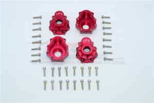 ALUMINUM OUTER PORTAL DRIVE HOUSING (FRONT OR REAR) 1/10 ELECTRIC 4WD TRX4 DEFENDER TRAIL CRAWLER - Red - TRX4021A/2-R